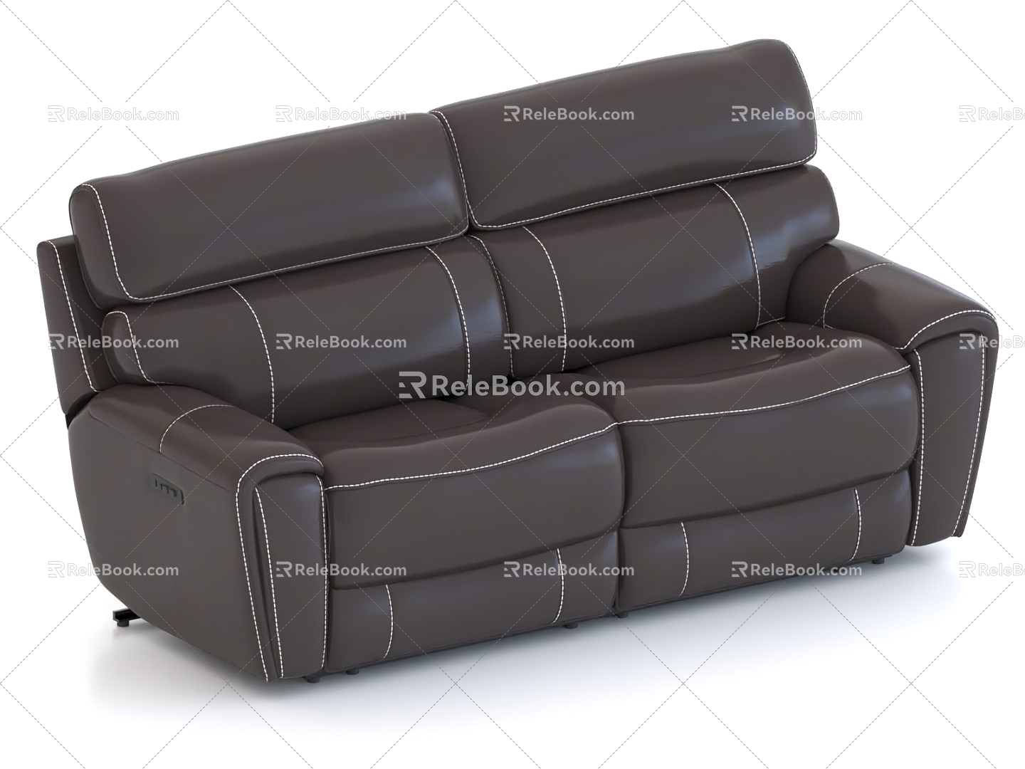 Double Sofa Leather Sofa Leather Sofa 3d model