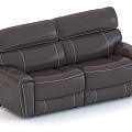 Double Sofa Leather Sofa Leather Sofa 3d model