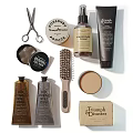 Stylish Essential Bathroom Accessories Including Brush Soap Cream Pomade And Tonic For Daily Care