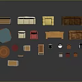 Assorted Furniture Pieces Including Sofas Chairs Tables Cabinets Coffee Tables and Shelves