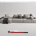 Modern Multiplayer Sofa 3d model