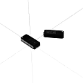 Black Wireless Remote Control Devices With Compact Design And Function Buttons
