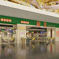 Vibrant Hong Kong Restaurant Interior With Neon Signs Yellow Chairs And Tables