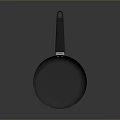 Cast Iron Frying Pan With Black Handle For Home Kitchen Cooking Use