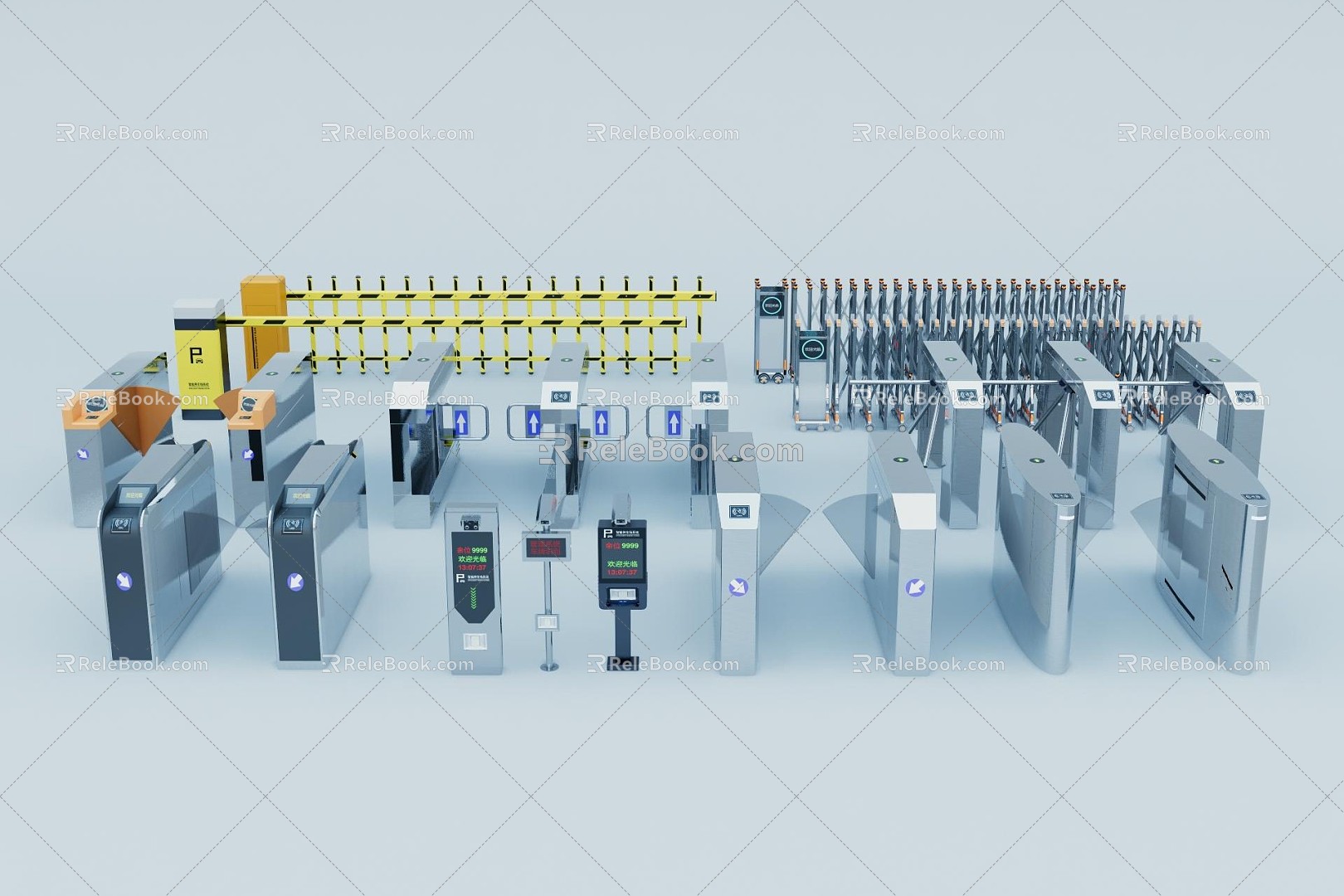 Modern Gate Machine Gate Access Control Rod Combination model