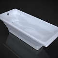 Modern White Freestanding Bathtub With Sleek Smooth Surface And Clean Design