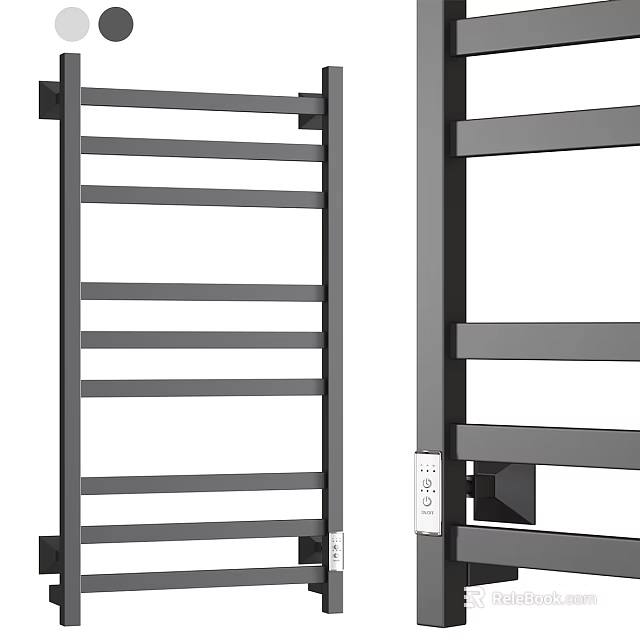 Modern Bathroom Cabinet Rack With Multi Tier Open Shelves For Efficient Storage Organization 3d model 