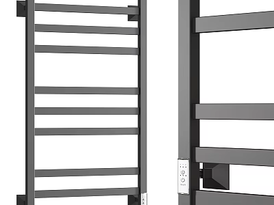 Modern Bathroom Cabinet Rack With Multi Tier Open Shelves For Efficient Storage Organization 3d model