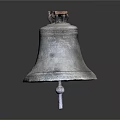 Intricate Bell Shaped Sculpture Carving With Detailed Metal Patterns And Top Decoration