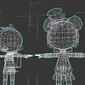 Cartoon Characters Yellow Duck And Bear Wearing Hats And Stylish Outfits