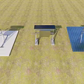 Floor type inverter bracket guide rail photovoltaic inverter hardware electrical equipment 3d model