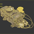 Industrial Mechanical Component With Black Body Control Knob Connectors And Wires