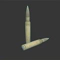 Modern bullet pistol bullet rifle bullet machine gun bullet 3d model