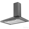 Modern Black Kitchen Appliances Set With Microwave Oven Cooktop And Refrigerator