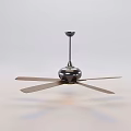 Modern Ceiling Air Conditioning Fan With Metal Blades And Sleek Design Structure
