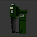 Green Industrial Equipment Featuring Display Screen Antenna Control Panel Stand And Cable