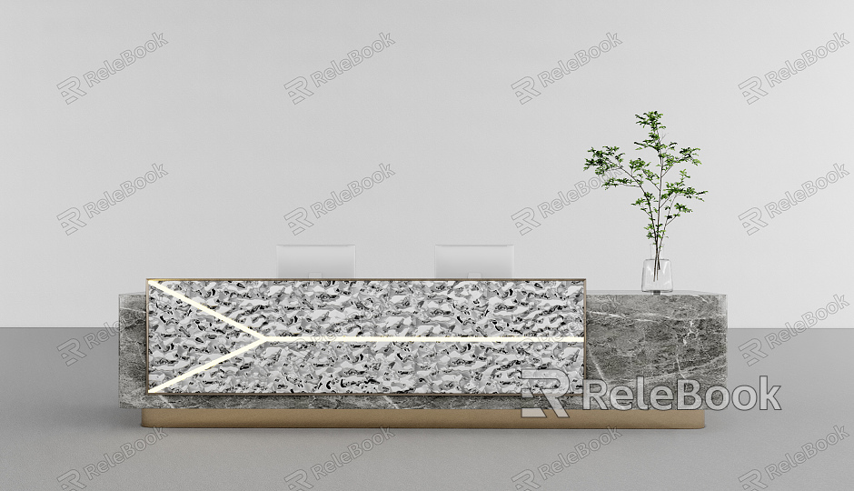 Modern reception desk model