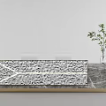 Modern reception desk 3d model