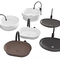 Stylish Modern Vessel Sinks In Various Colors With Black Faucets Design