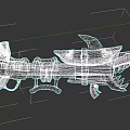 Intricate Metallic Mechanical Weapon Featuring Claw Blade And Leather Strap Design