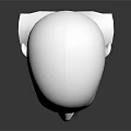 Men's Stylish Beard Design Featuring Goatee And Mustache On White Head Model