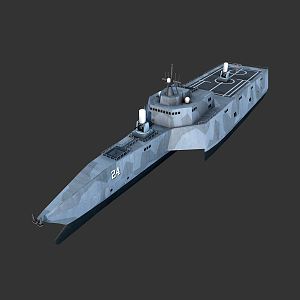 Modern Warship Independence Cruiser 3d model