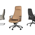 Modern Ergonomic Office Chairs in Beige Light Brown Black with Armrests and Wheels