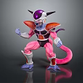 Frieza Character From Dragon Ball With Purple Horns And Pink Body 3d model