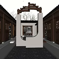 New Chinese Academy Ancient Architecture Academy 3d model