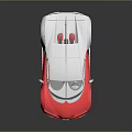 Modern Pink And White Luxury Super Car With Streamlined Body And Reflective Surface