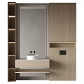 Modern sink mixer button sink forming rack 3d model