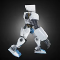 Robot with Skeleton Artificial Intelligence AI Robot Human Walking Animation Robot Assistant Science and Technology Sense Intelligent Bionic Man Science Fiction Future 3d model