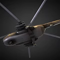 Modern Helicopter Army Helicopter 3d model