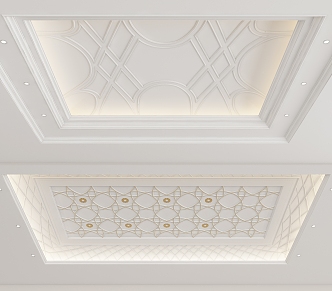 European-style ceiling 3d model