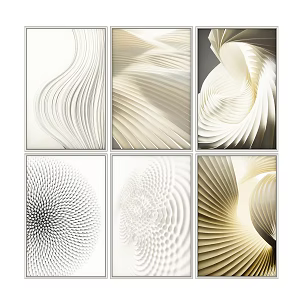 modern abstract painting abstract decorative painting 3d model