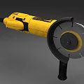 Industrial Angle Grinder With Yellow And Black Design Cutting Disc And Ergonomic Handle For Metalworking