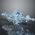 gear large gear small gear cast iron gear internal gear external gear bevel gear 3d model