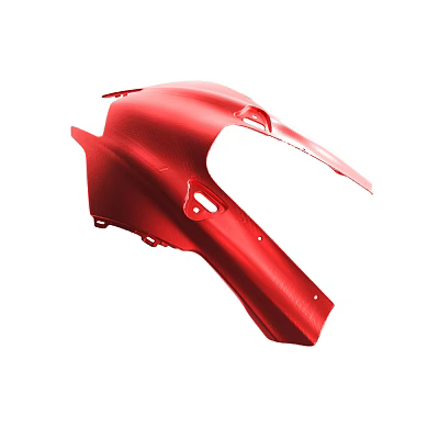 Red Motorcycle Fender Replacement Part Featuring Durable Exterior Design Elements 3d model