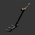 modern fork pitchfork fork shovel 3d model
