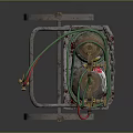 Portable Wheeled Gas Cylinder Apparatus With Hose And Control Valves