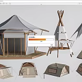 Different Types Of Tents With Platform Tipi And Wooden Frame Designs