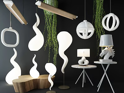 Modern special-shaped chandelier floor lamp table lamp wall lamp luminaire 3d model