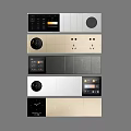 Modern Key Switch Key Switch Panel Display Smart Screen Smart Switch Home Switch Key Panel 3d model