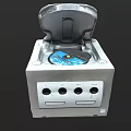 Silver Laboratory Centrifuge With Open Lid And Control Buttons On Top