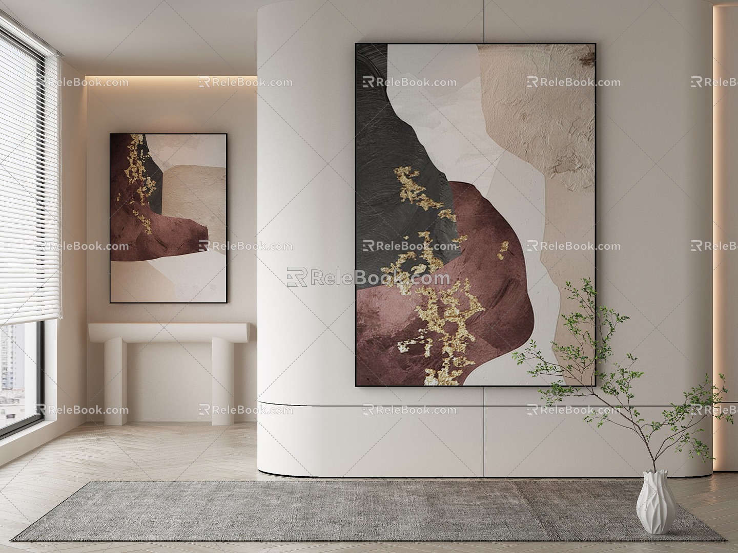 modern decorative painting 3d model