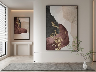 modern decorative painting 3d model