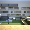 Campus Building Primary and Secondary School Building 3d model