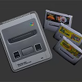 Retro Super Nintendo Entertainment System Gaming Console With Classic Game Cartridges