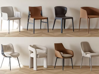 Modern Single Chair Book Chair Dining Chair 3d model