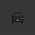 Blue Mercedes Compact MPV with Roof Rack and Modern Front Design Features